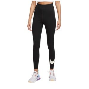 Nike Leg A See Swoosh Cotton Leggings Size Large NWT